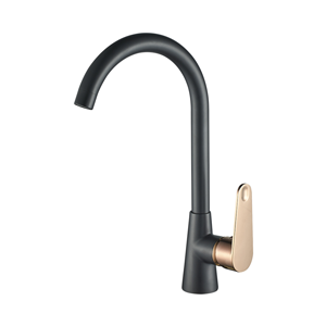 LIVORNO MODERNA KITCHEN MIXER ROUND ROSEGOLD & BLACK