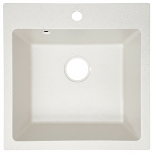 LIVORNO WHITE QUARTZ SINGLE SINK