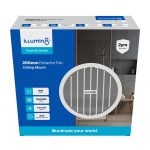 Extractor Fan Rnd 200mm Ceiling Illumin8