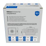 Extractor Fan 100mm Sq Wall/ceiling Mount Illumin8 - Image 2