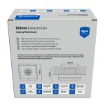 Extractor Fan 120mm Sq Wall/ceiling Mount Illumin8 - Image 2