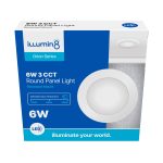 Panel Light Recessed Mount Round 3CCT 6W - Image 3