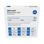 Panel Light Recessed Mount Round 3CCT 12W - Image 2