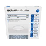 Panel Light Surface Mount Round 3CCT 24W - Image 2