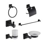 Montale Bathroom Acc 6pc Black Fb19