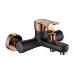 Livorno MODERNA Bath Mixer Black & Rose gold