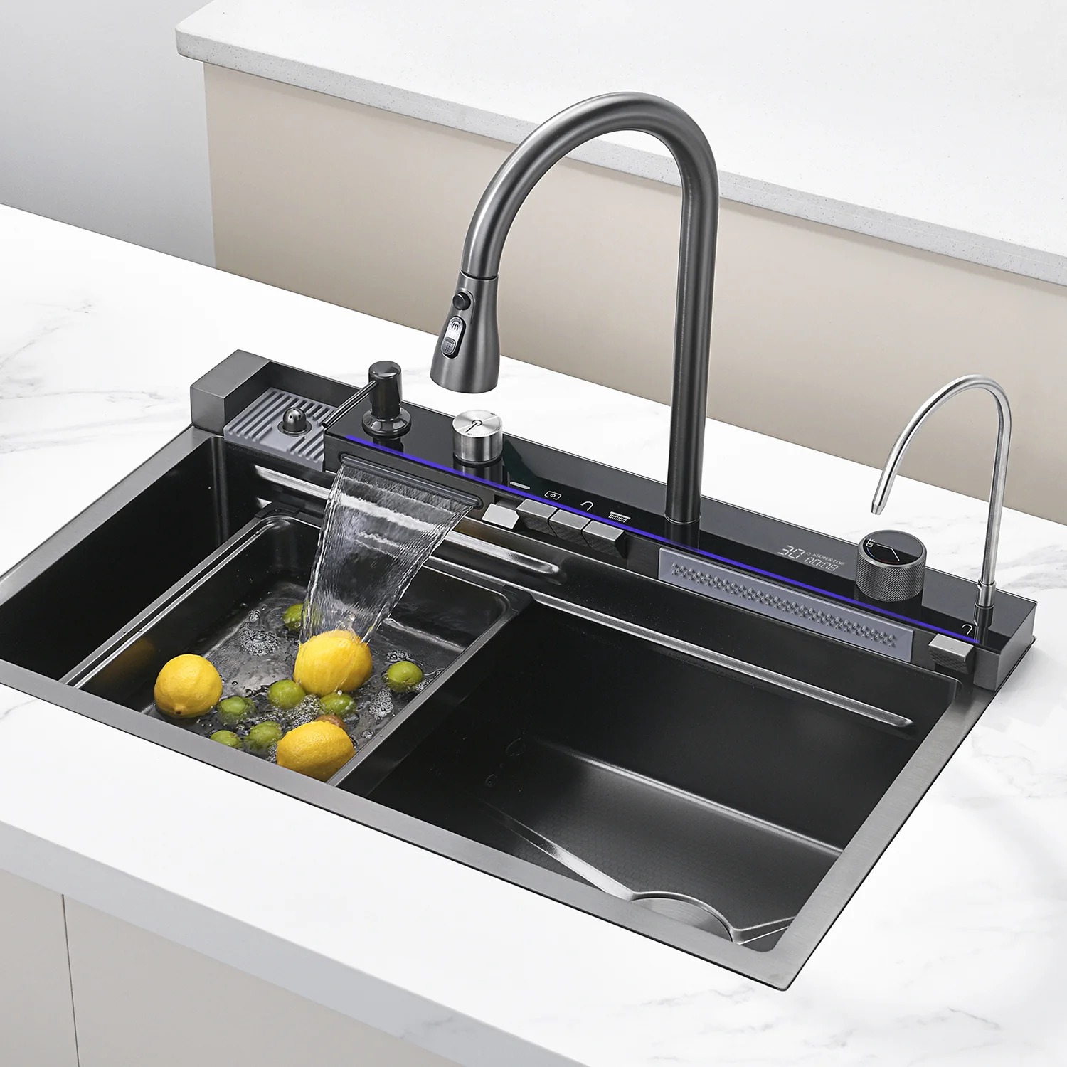image SMART SINK 1 SINK SMART (MULTIFUNCTIONAL) BLACK - Image 1