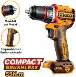 INGCO Cordless 20V Lithium-ion Drill 55NM Brushless Kit CDLI205582 - Image 3