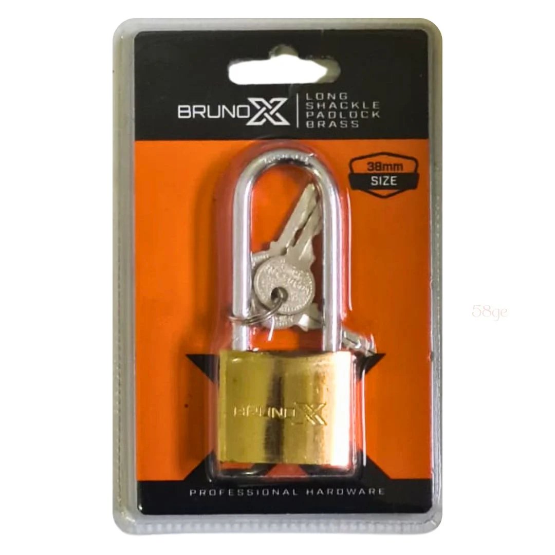 Bruno Brass Padlock Long 38mm Bruno Brass Padlock Long 38mm
