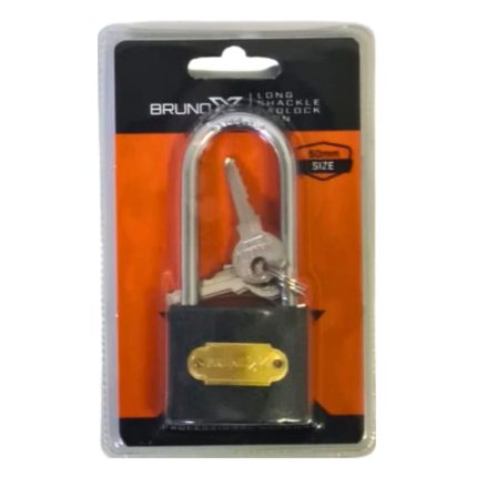 Bruno Long Shackle Iron Padlock 50mm