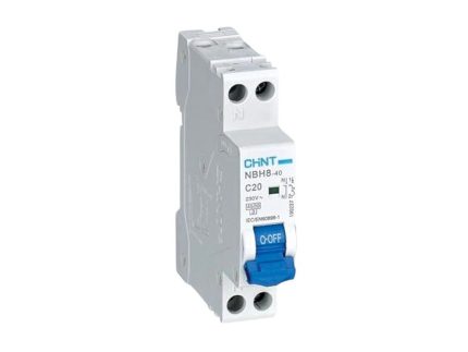 Chint 1P+N Combo Circuit Breaker 20A 4.5kA NBH8-40-1P+N-C20