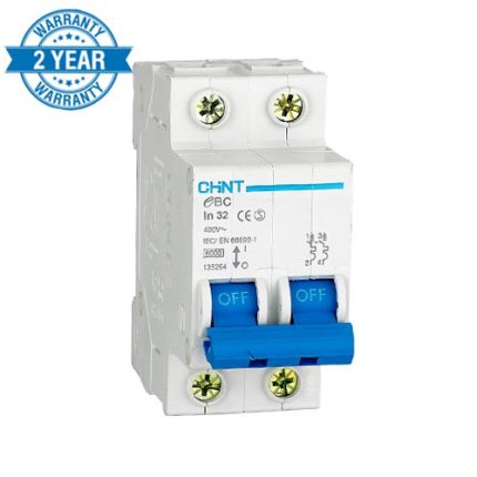Chint Circuit Breaker 2 Pole 32A 3kA C-Curve