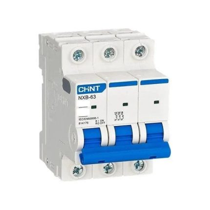 Chint Circuit Breaker 3 Pole 63A 3kA C-Curve
