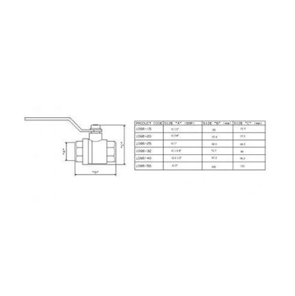 Cobra Ball Valve 15mm 1094-20