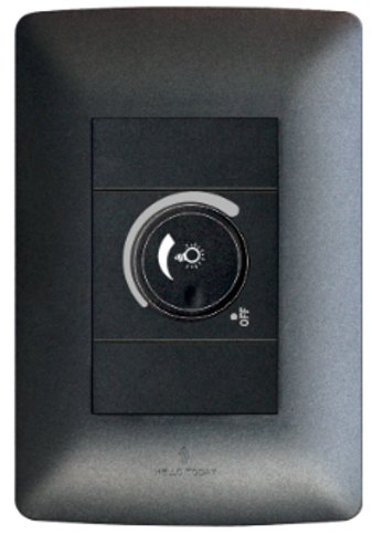 Dimmer Switch 4 x 2 Black 300W Max S2-198