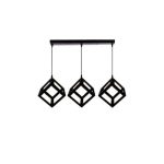 Dining Lamp Black Square Box 6014/3S
