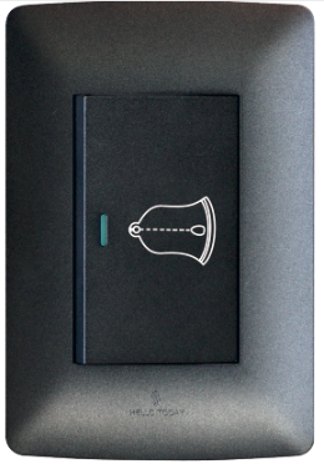 Doorbell Switch Black S2-199