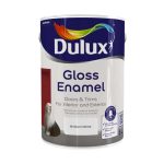 Dulux Gloss Enamel Brilliant White 5L