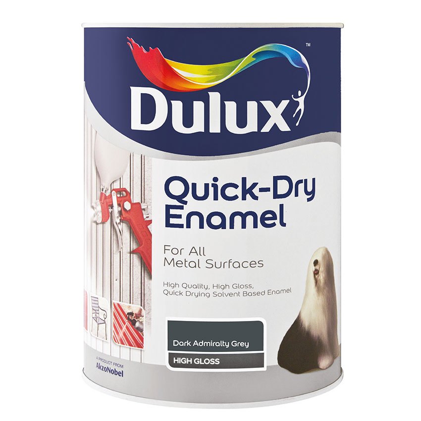 Dulux Quick Dry Enamel Admiral Grey 1L Dulux Quick Dry Enamel Admiral Grey 1L