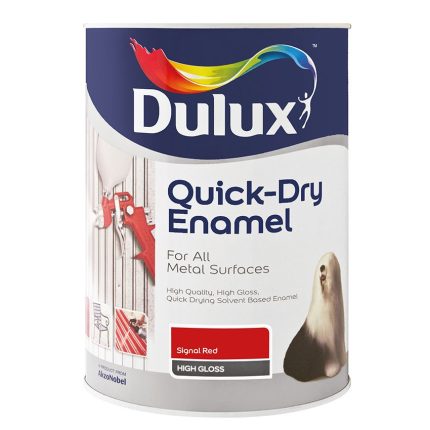 Dulux Quick Dry Enamel Signal Red 1L