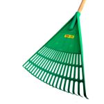 Elitez Rake Green Wooden Handle