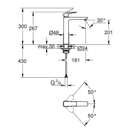 Grohe Basin Tap XL-Size Chrome