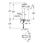 Grohe BauEdge Basin Mixer XL G-32860000