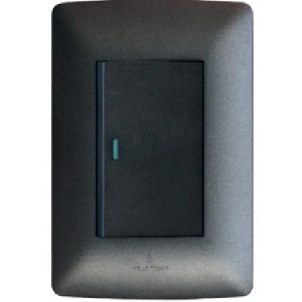 Hello Today 1 Lever Switch 4 x 2 Grey/Black