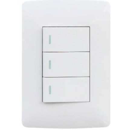 Hello Today 3 Lever Switch White S1-103