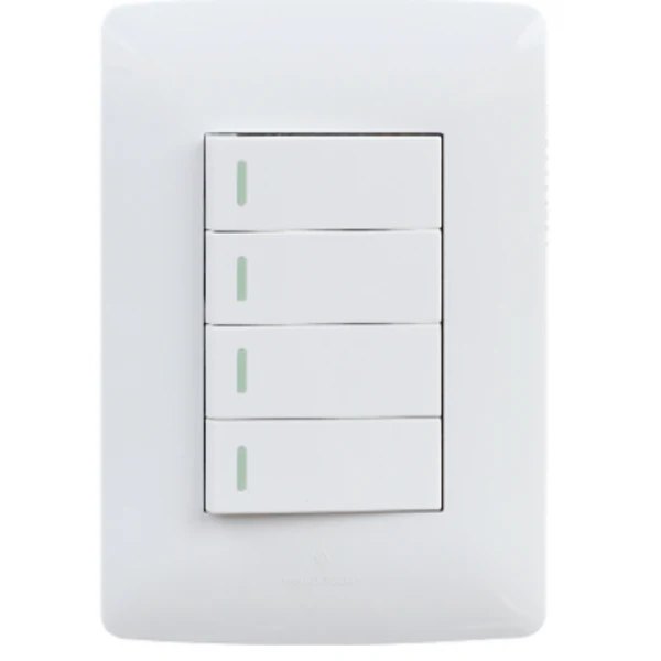 Hello Today 4 Lever Switch White S1-104 Hello Today 4 Lever Switch White S1-104