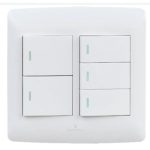 Hello Today 5 Lever Switch 4 x 4 White S1-205