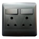 Hello Today Double Plug 4 x 4 Grey/Black