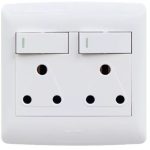 Hello Today Double Switched Socket 4 x 4 White S1-209D