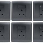 Hello Today Single Plug 4 x 4 Grey/Black