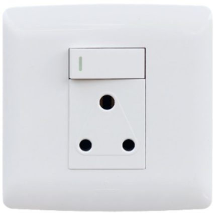 Hello Today Single Switched Socket 4 x 4 White S1-209S