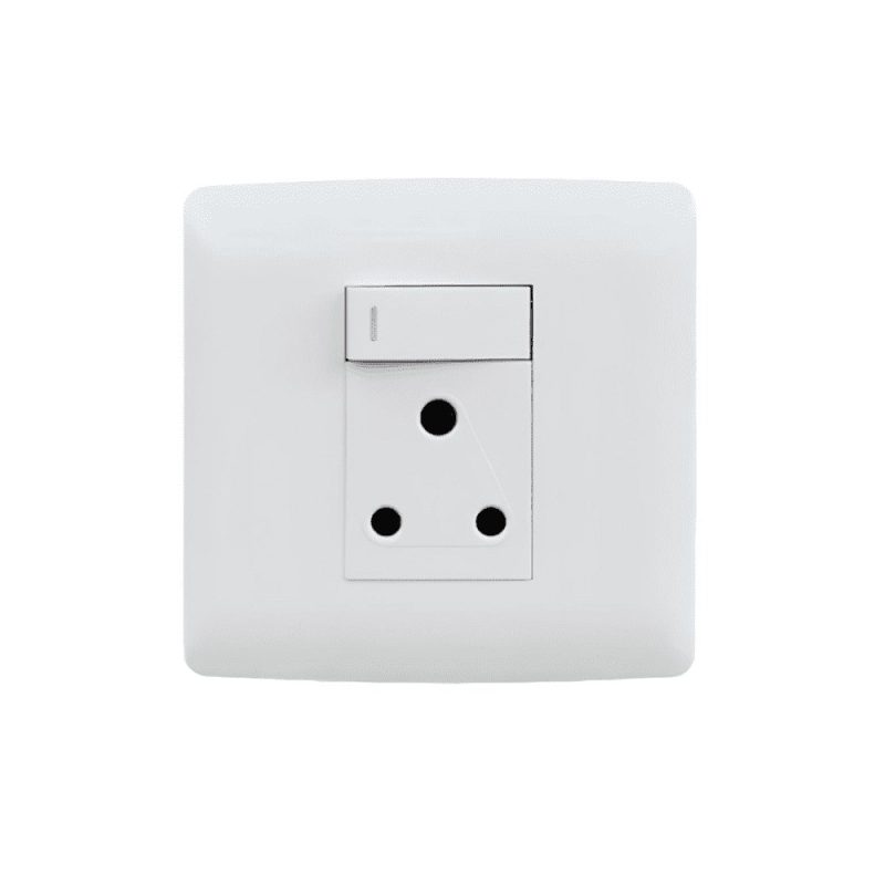 Hello Today Single Switched Socket 4 x 4 White S1-209S