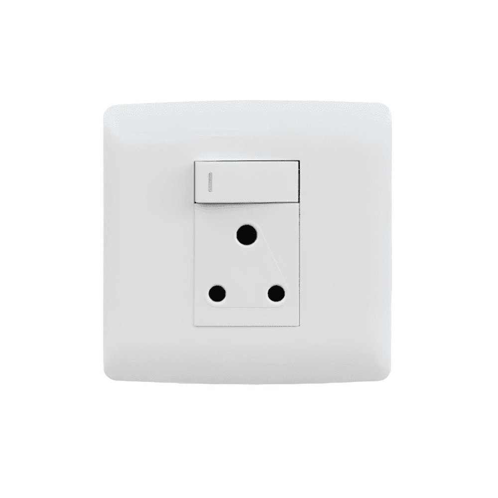Hello Today Single Switched Socket 4 x 4 White S1-209S Hello Today Single Switched Socket 4 x 4 White S1-209S
