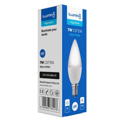 Illumin8 Candle Bulb 7W E14 3000K Warm White