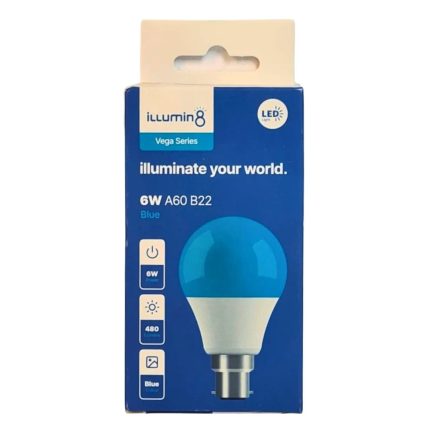 Illumin8 LED Bulb B22 Blue 6W