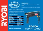 RYOBI ROTARY HAMMER 500W ED-500 - Image 2