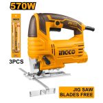 Ingco Jigsaw 570W with 3 Piece Blade