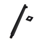 Livorno Shower Arm & Flange Square Black SH39