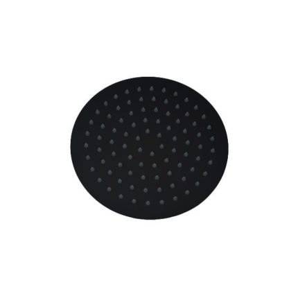Livorno Shower Head Round Black 8″ SH27