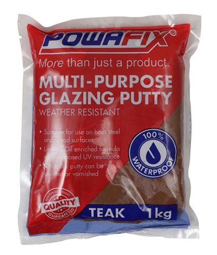Powafix Putty Teak 1kg