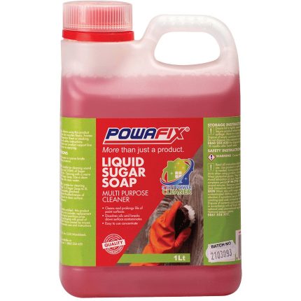 Powafix Sugar Soap Liquid Concentrate 1L