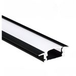 ALUM PROFILE CHANNEL BK 8MM RECESSED 3MT
