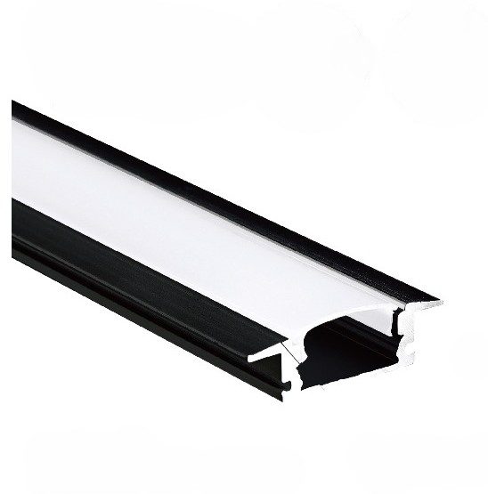 r1100-bk-8mm-recessed-profile-1 ALUM PROFILE CHANNEL BK 8MM RECESSED 3MT - Image 1