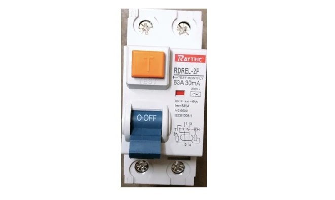 Raytric Earth Leakage DIN 2 Pole 63A White Raytric Earth Leakage DIN 2 Pole 63A White