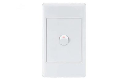 Redisson 1 Lever Switch 4 x 2 White Metal A-M01