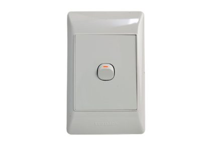 Redisson 1 Lever Switch 4 x 2 White Metal A-M01
